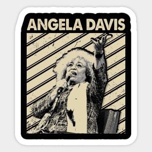 Power to the People Angela Symbolic Tee for Freedom Fighters Sticker